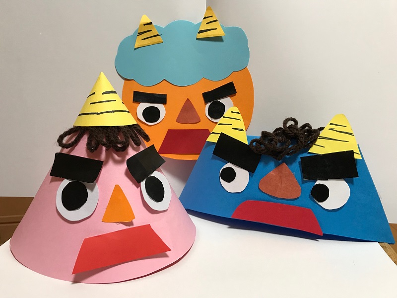 鬼の帽子を作ろう保育士を応援する情報サイト 保育と暮らしをすこやかに ほいくらし