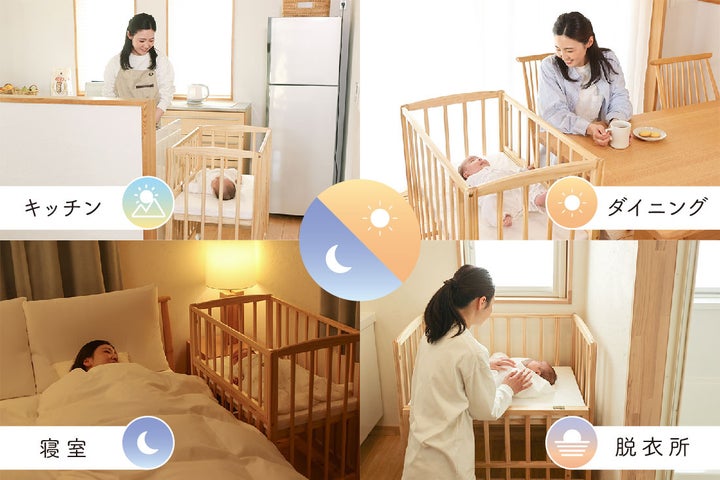 𓍯 寝室が和室なためお布団生活な我が家。 先輩ママ達に聞いたら、 「大人が布団だったらベビーベッドはいらないよ」 の意見が多数Σ'-'たしかに、夜中起きて よっこらしょって立ってベビーベッドまで。って面倒だわ。 ってことで、夜は添い寝決定⭐︎ ただ、私の