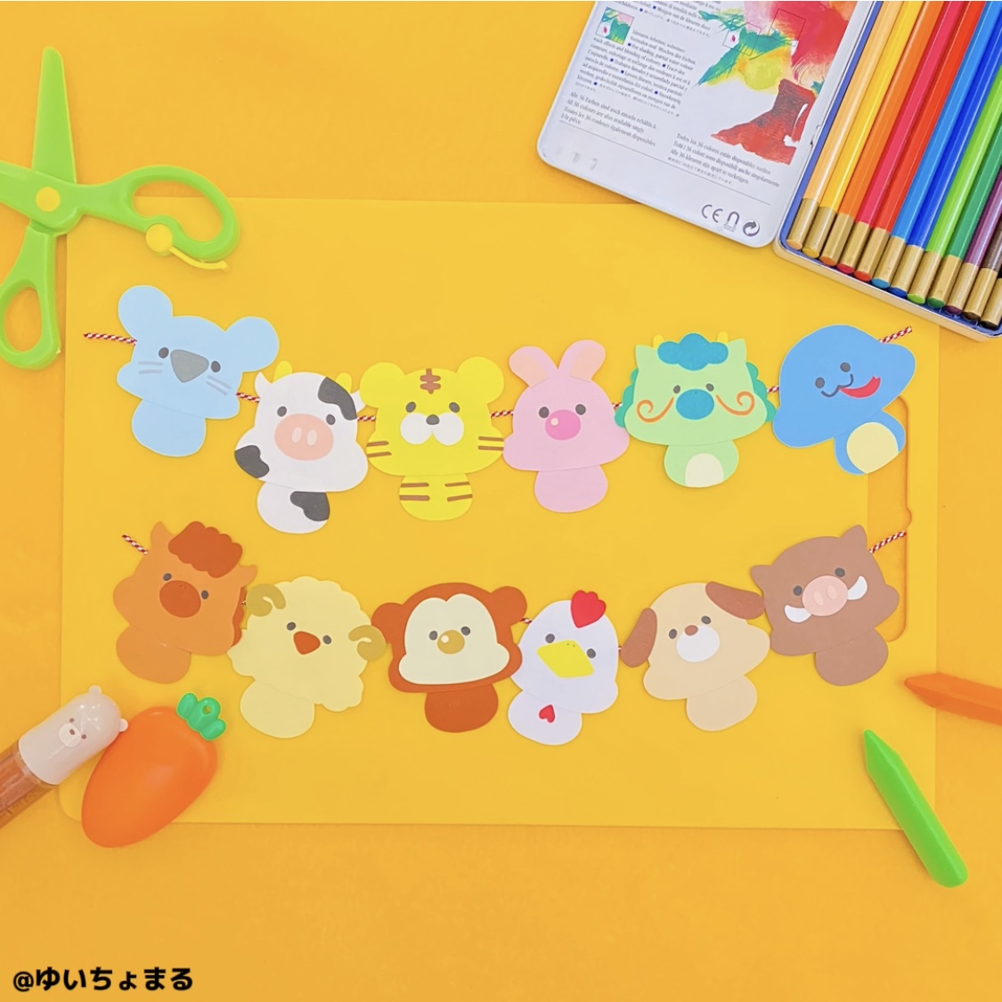 お正月2025干支の壁面 幼稚園 保育園⓵ 壁面飾り 十二支干支 お正月 新年 1月