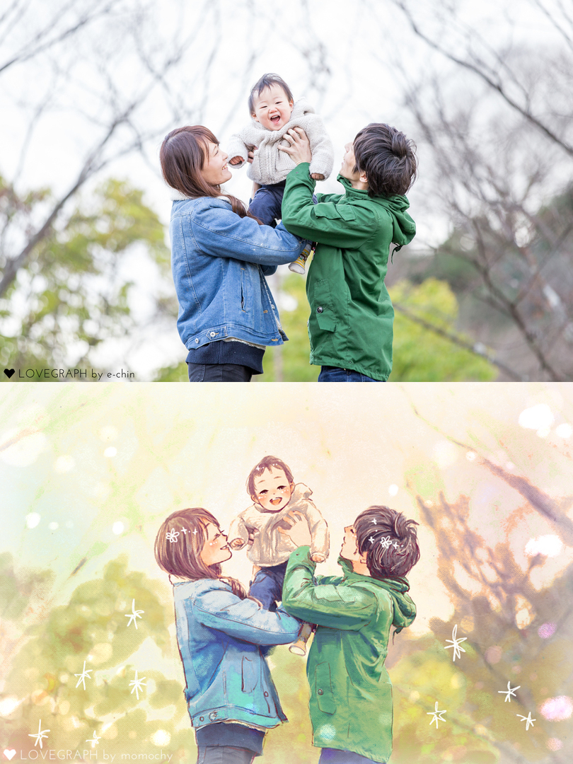 家族の思い出をAIで簡単イラスト化!家族で使えるアルバムアプリ「おもいで絵日記」 - CAMPFIREキャンプファイヤー