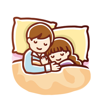 添い寝するカップルイラスト - No: 2504509無料イラスト・フリー素材なら「イラストAC」
