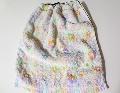 タオルで『お食事エプロン』・簡単!!１本縫うだけ・赤ちゃん・子ども・介護用 大人用 ・保育園・リメイク❤︎easy towel apron formeal DIY tutorial❤︎ 685