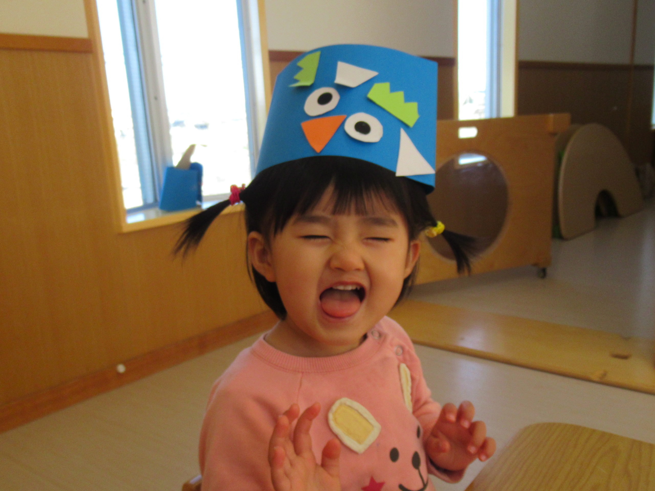 節分折り紙工作鬼とおたふくのお面の作り方音声解説付☆How to make a mask of a ogre and otahuku