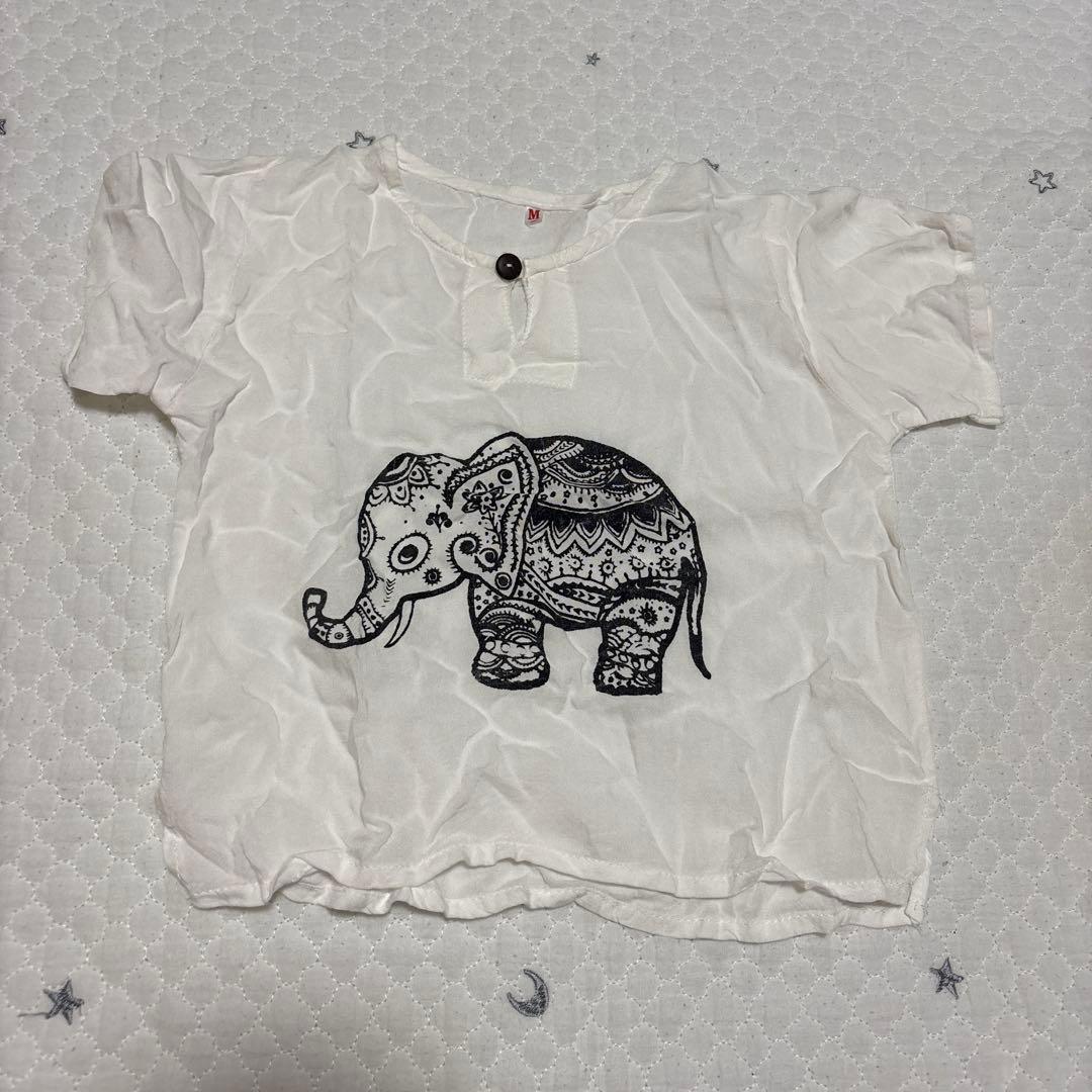 ショップ在庫確認 ＞ぞうのエルマー エルマーとスーパーゾウマンプリントTシャツ子供服のブランシェスBRANSHES OFFICIAL SITE