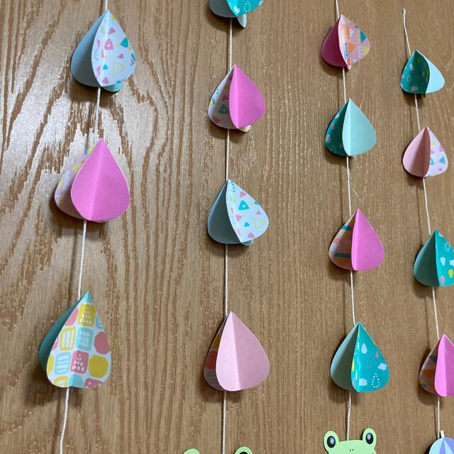 梅雨 壁面飾り 保育壁面 吊るし飾り ガーランド5月6月夏