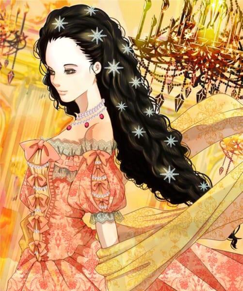 オーストリアの女帝エリザベス、髪にダイヤモンドの星をつけた、1860年頃