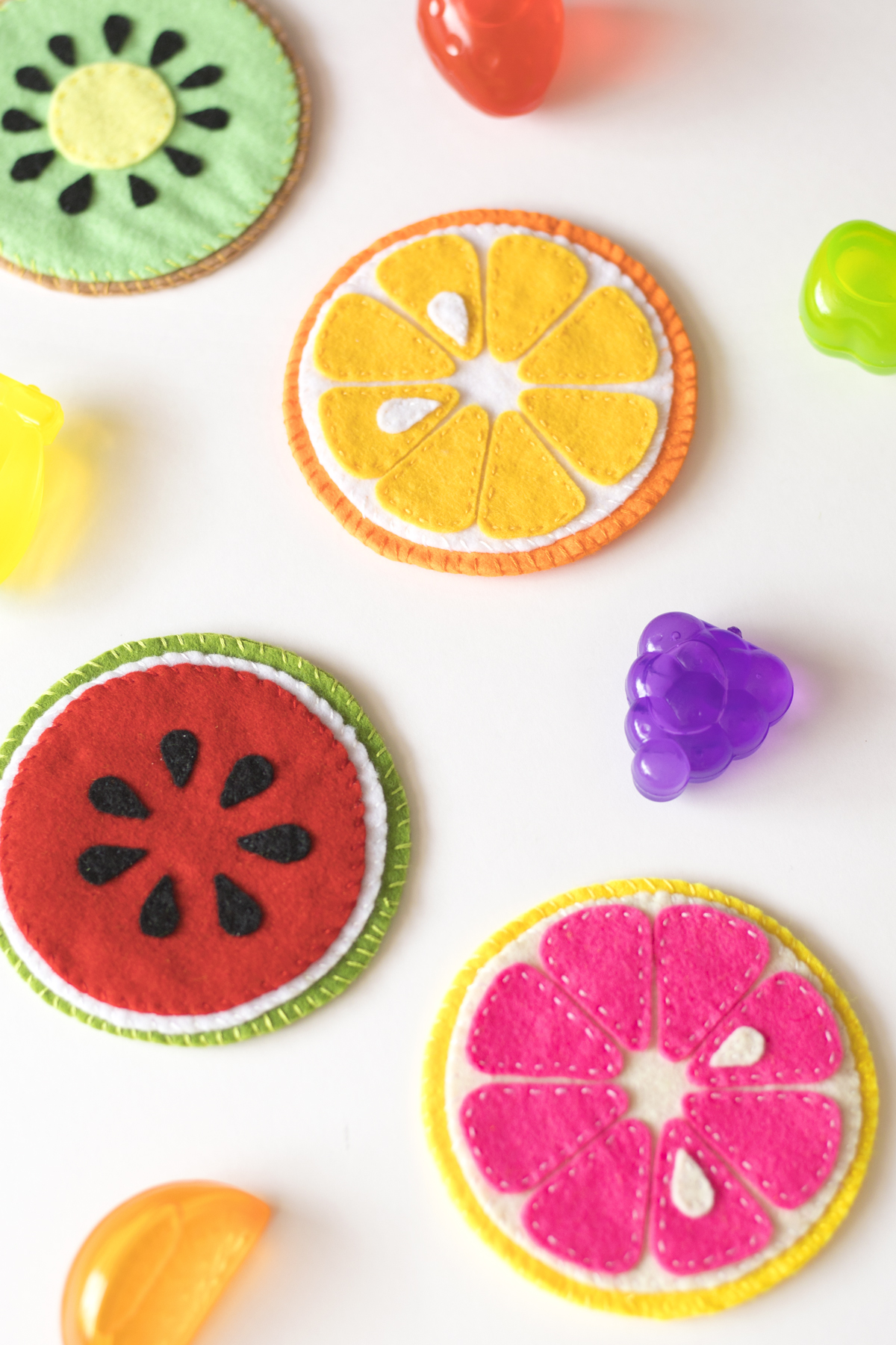 はぎれ活用 かんたん丸コースターの作り方 how to make coasters