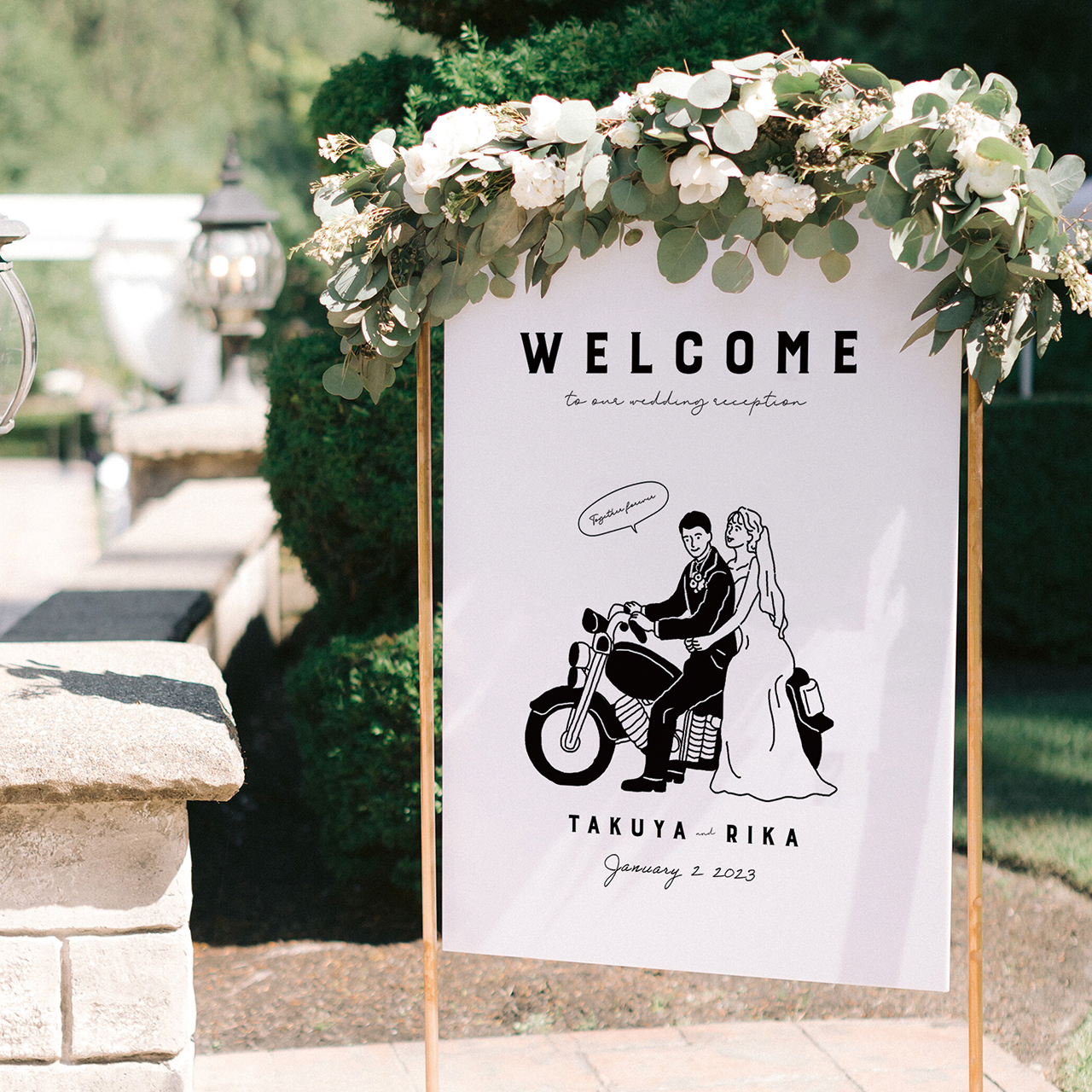 受付には絶対コレ！フォトウェルカムボードを選べば間違いなし！ - おしゃれな結婚式小物が何でも揃う通販サイト ファルベ