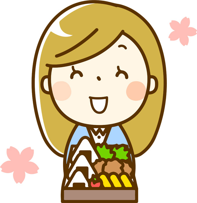 花見弁当 食べ物・飲み物 その他一般・装飾 の無料イラスト介護アンテナ