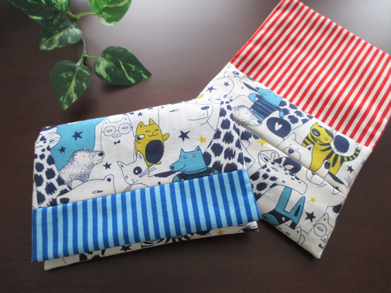 プロダクト 小物づくり例①, 先日紹介した小物づくりの作品例, 「ティッシュケース」です。, 口からティッシュが😳！, ・, ・, ・,家庭科,isec,アイセック,裁縫,手芸,ハンドメイド,handmade,フェルト,フェルト手芸,小物 ,フェルト小物,手づくり,手縫い,ポケットティッシュケース,ティッシュケース,