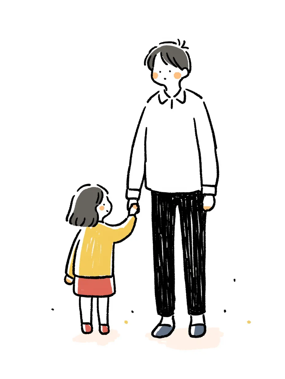 フリーイラスト手をつなぐ母子パブリックドメインQ：著作権フリー画像素材集