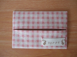 簡単手縫いで作る二つ折りポケットティッシュケース
