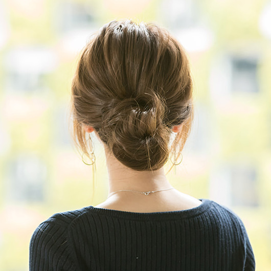 くるりんぱだけなのにパーティーにも結婚式にも♪上品ショートハーフアップ☆ヘアレシピ 頭美人