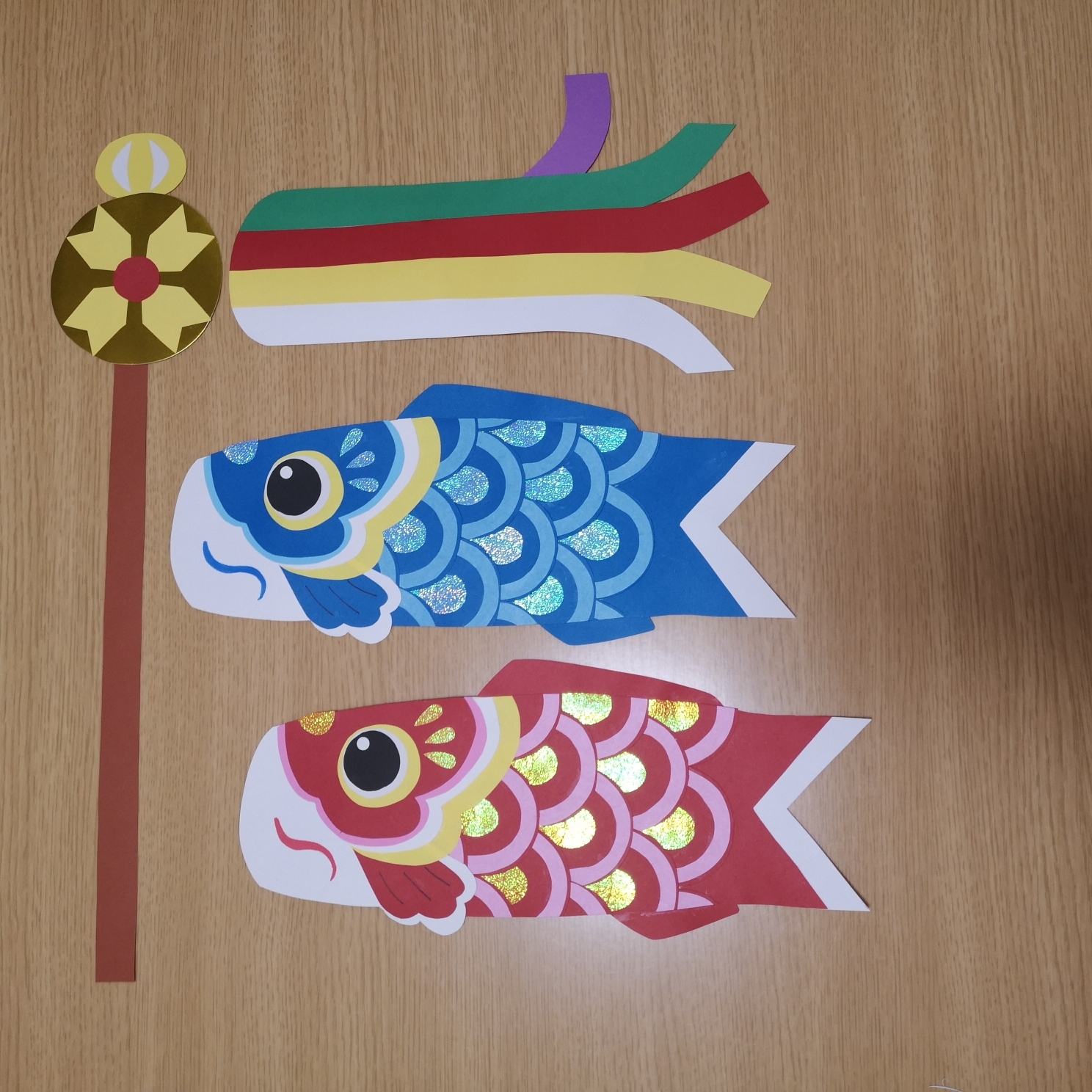 鯉のぼり こどもの日 画用紙 壁面製作 装飾 飾り 製作キット 保育園 ５月 壁面製作