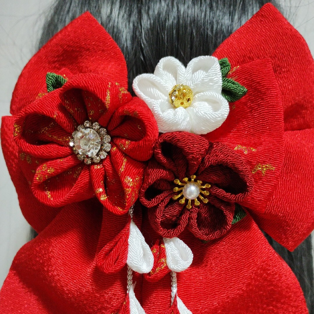 袴 髪飾り ベルベット リボン 羽が曲げられる 成人式 卒業式 結婚式 レトロ 婦人 女性 全7色 パープル ターコイズ 赤 赤紫 紺 ボルドーブラック ブル