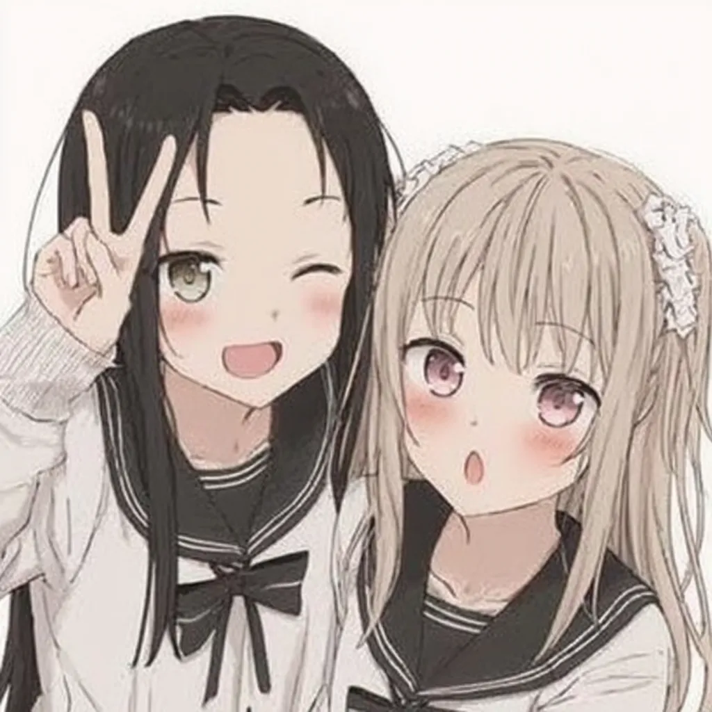 仲良し2人組イラスト - No: 23420853無料イラスト・フリー素材なら「イラストAC」