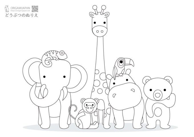 子供の日の塗り絵２：イラスト無料