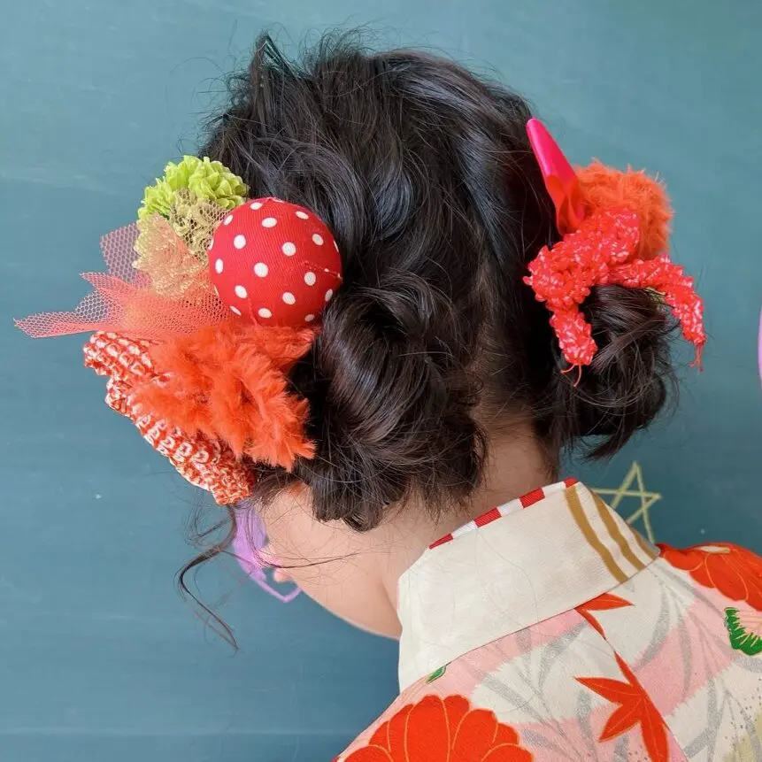 浴衣姿の子供向けヘアアレンジガイド。自宅でできるアレンジ方法のイラスト付きホットペッパービューティーマガジン