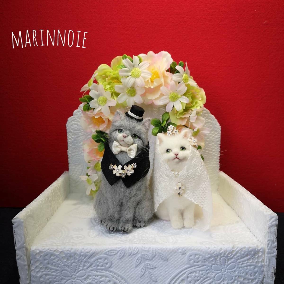 ウェディングキャット ねこにゃ選べる猫種セレクト受注製作ウェルカムキャット ぬいぐるみ Ficorintan 通販8537079Creema クリーマ