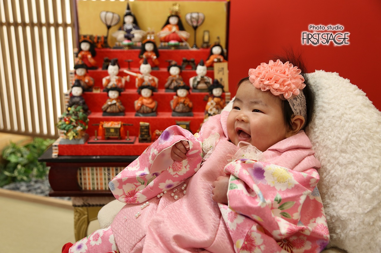 初節句・1歳お誕生日記念撮影 はじめてのひな祭り 店舗ブログプレシュスタジオ