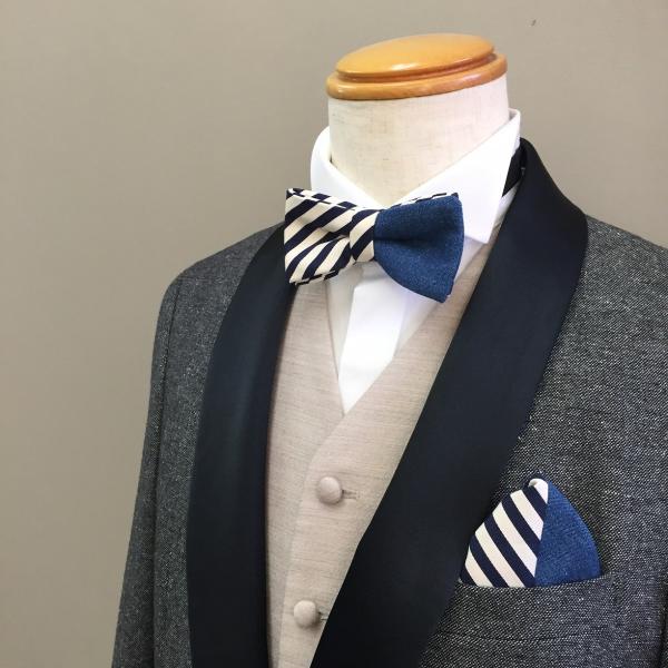 結婚式 二次会 新郎 衣装 ウェディング 蝶ネクタイ セットアップ