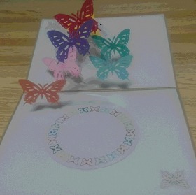 ハンドメイド コスモス バースディ メッセージ カード 誕生日 お祝いYahoo!フリマ 旧PayPayフリマ