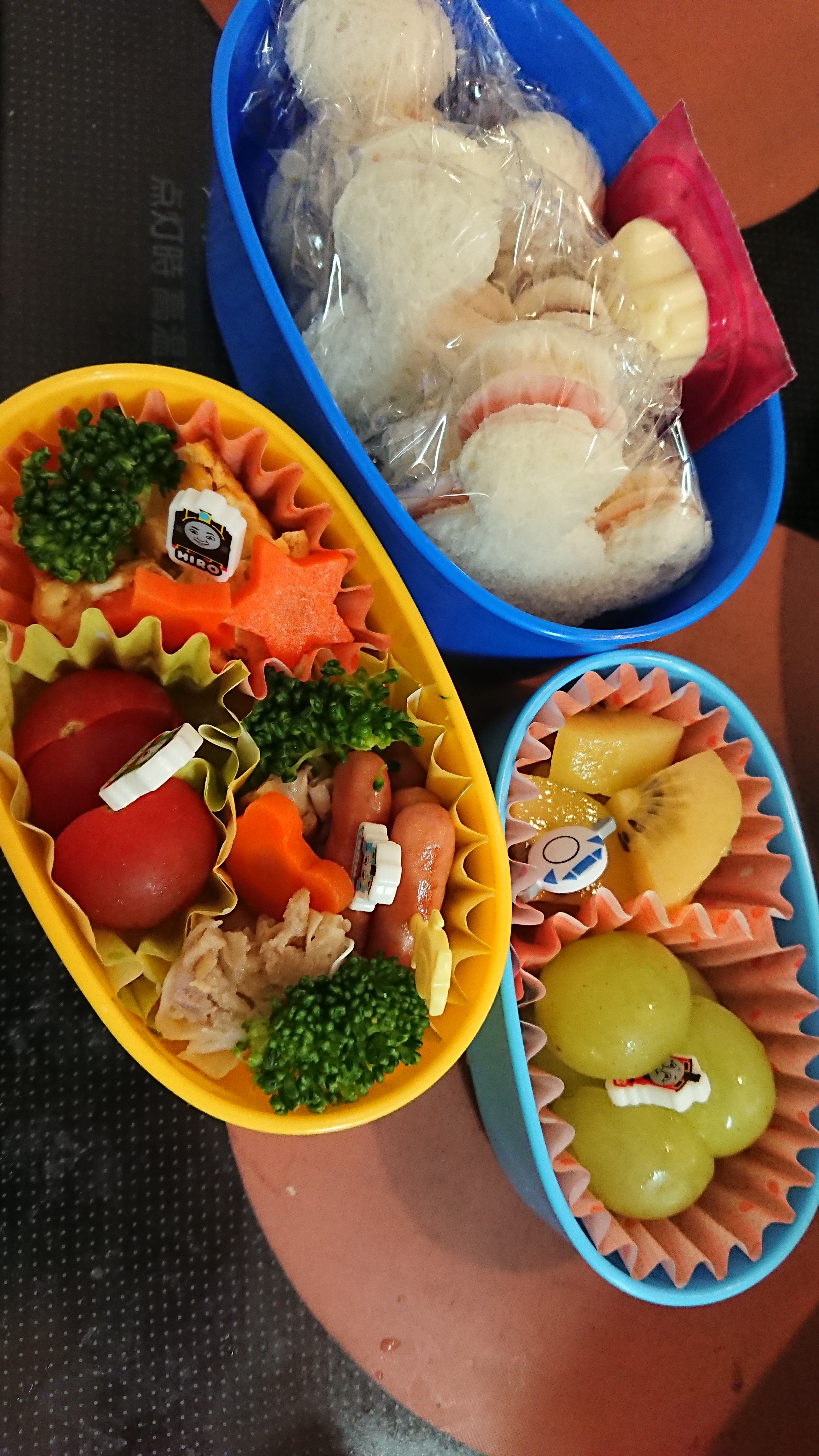 幼稚園遠足のサンドイッチ弁当2013 年少組レシピ・作り方 by -しのち- - 楽天レシピ