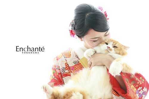 猫 さんとスタジオでウェディングフォト撮れる幸せ