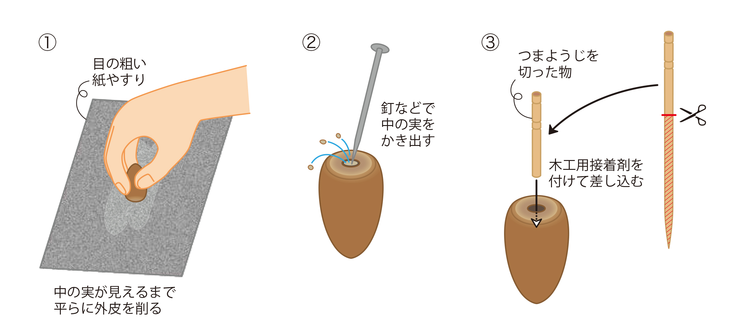 どんぐりを使った簡単な工作を楽しもう！12個の工作アイディアや下処理の方法をご紹介comottocomottoコラム - NTTドコモ