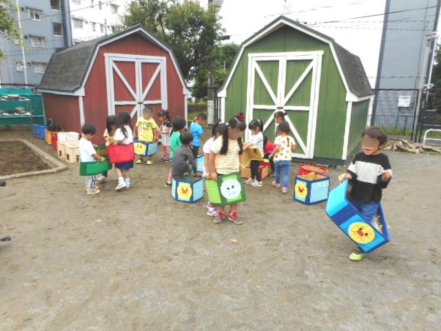 でんしゃごっこ？！ うめ①- 江西桜こども園