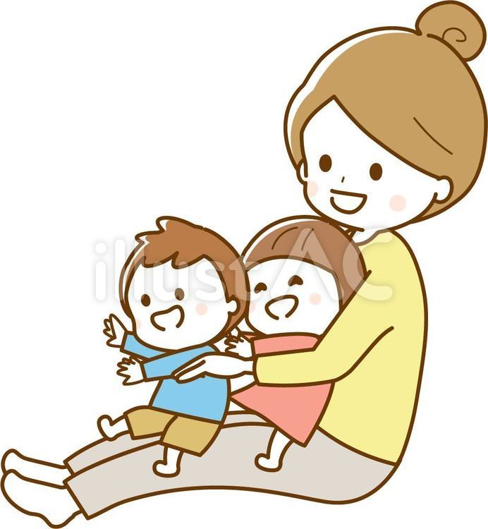 親子のふれあいイラスト無料素材ならフリービーAC