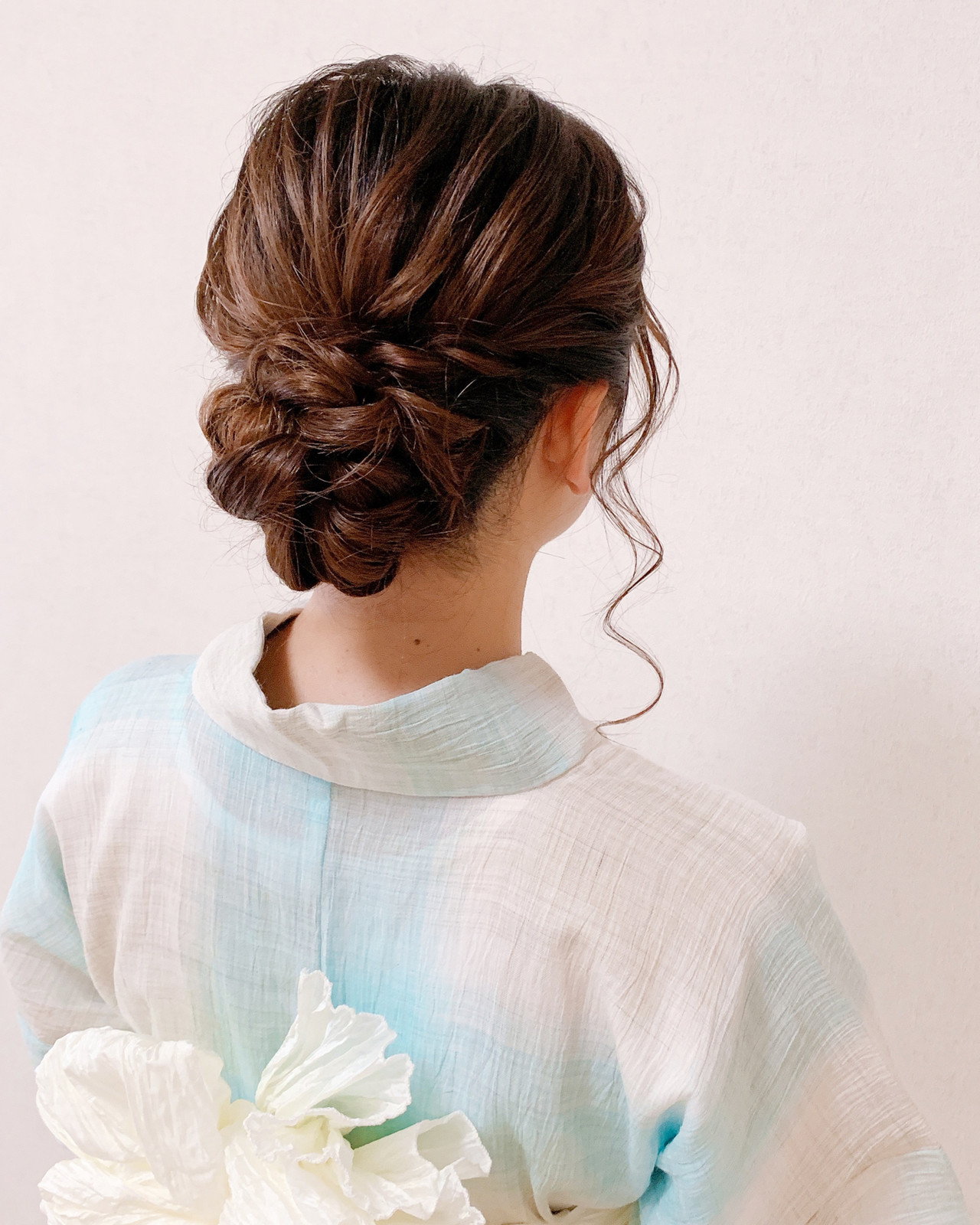 七五三 母親の着物に合う髪型 ヘアアレンジ ボブからミディアム 、ロングまでレングス別でご紹介！福岡天神のヘアセット着付け専門店Three-keys スリーキーズ