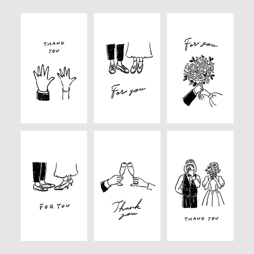 黒ペン１本で描ける 簡単ウエディングカードです👰🏻‍♀️ 6月の結婚式シーズンに向けて ウエディングカードを沢山投稿してみました🌹お友達やお知り合いの方へ ぜひ渡してみてください💍使用文具カードIndex Cards 91×55mm@komoda_officialペン