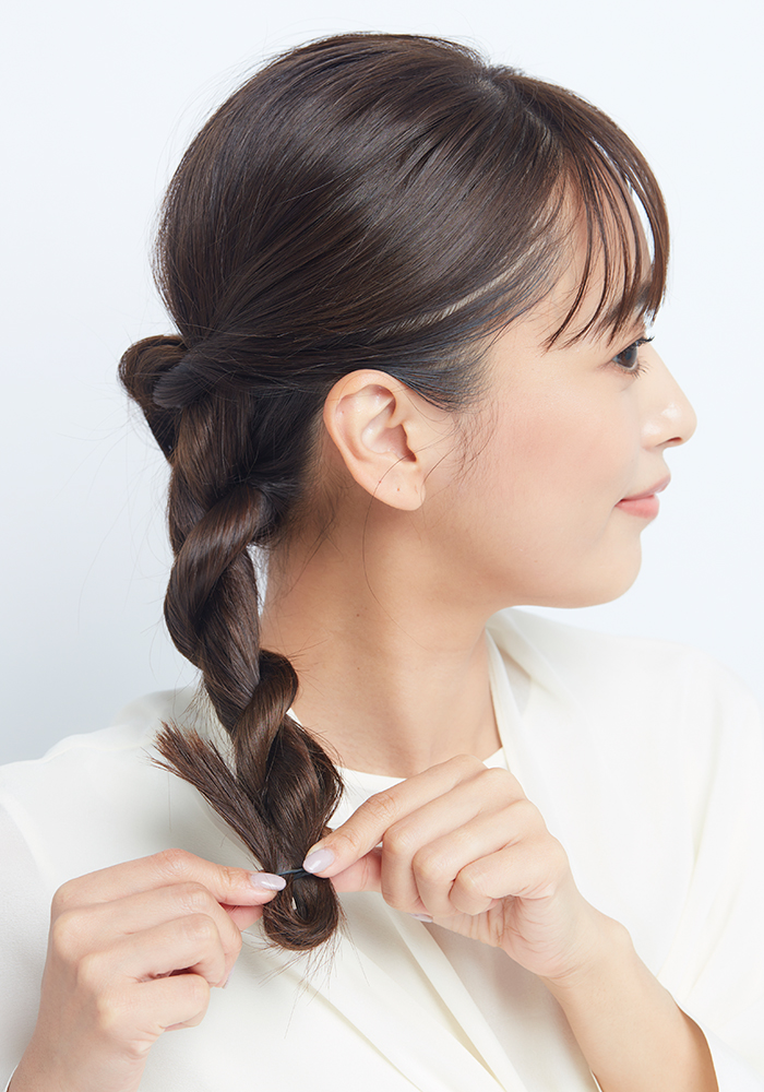 七五三ママのためのシニヨンヘアスタイル