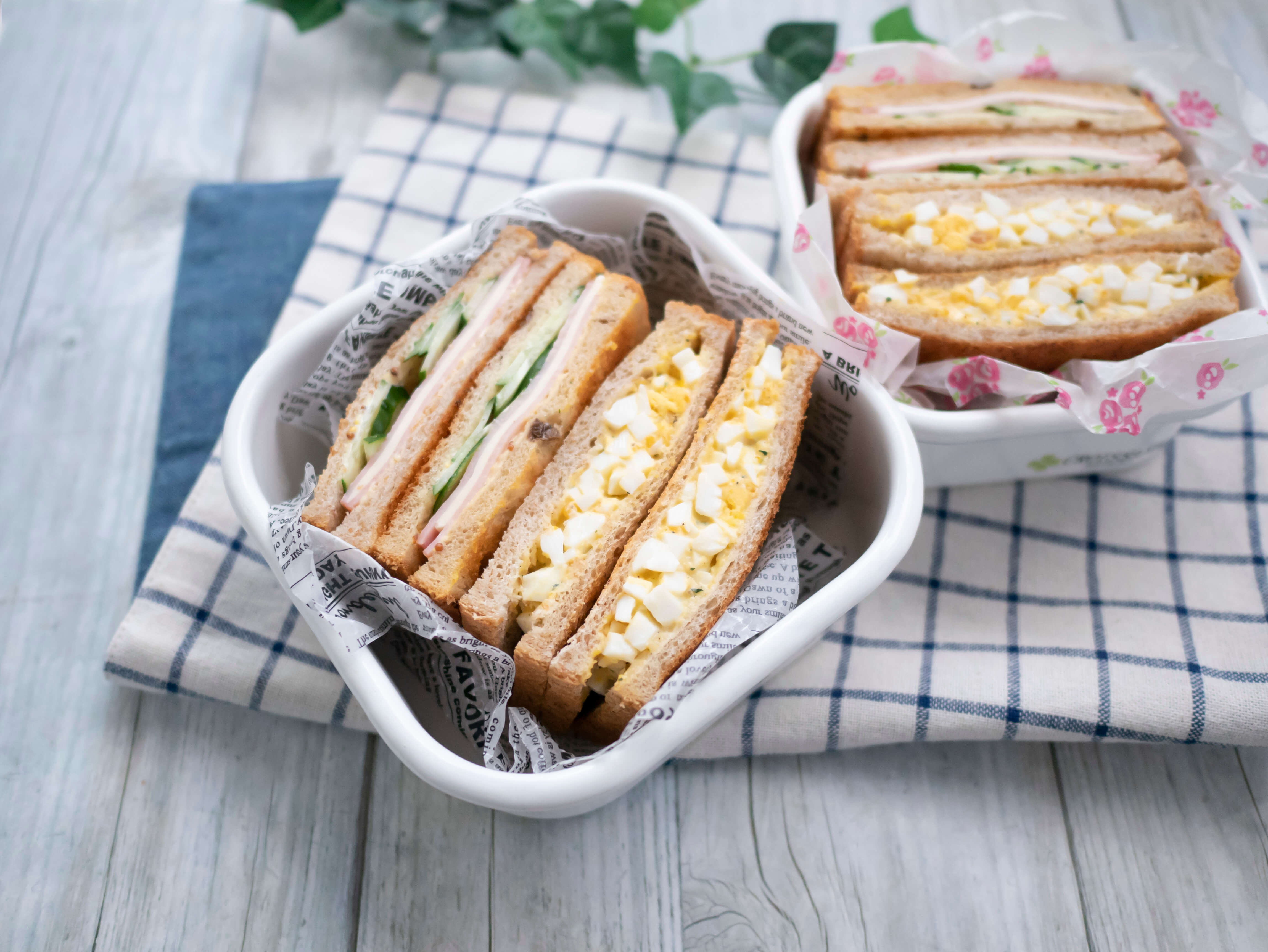 こどものお弁当★ツナロール＆お花ジャムサンド