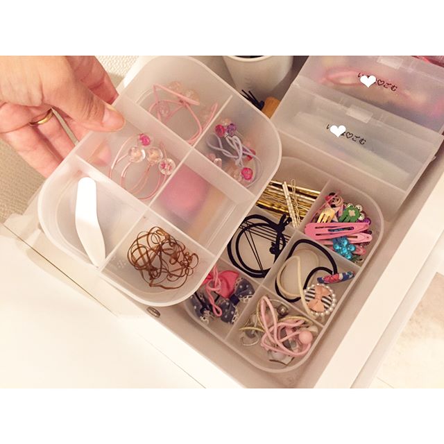 収納子どものヘアゴムを１００均アイテムで使いやすく収納 - すきなものだけの簡素な暮らし