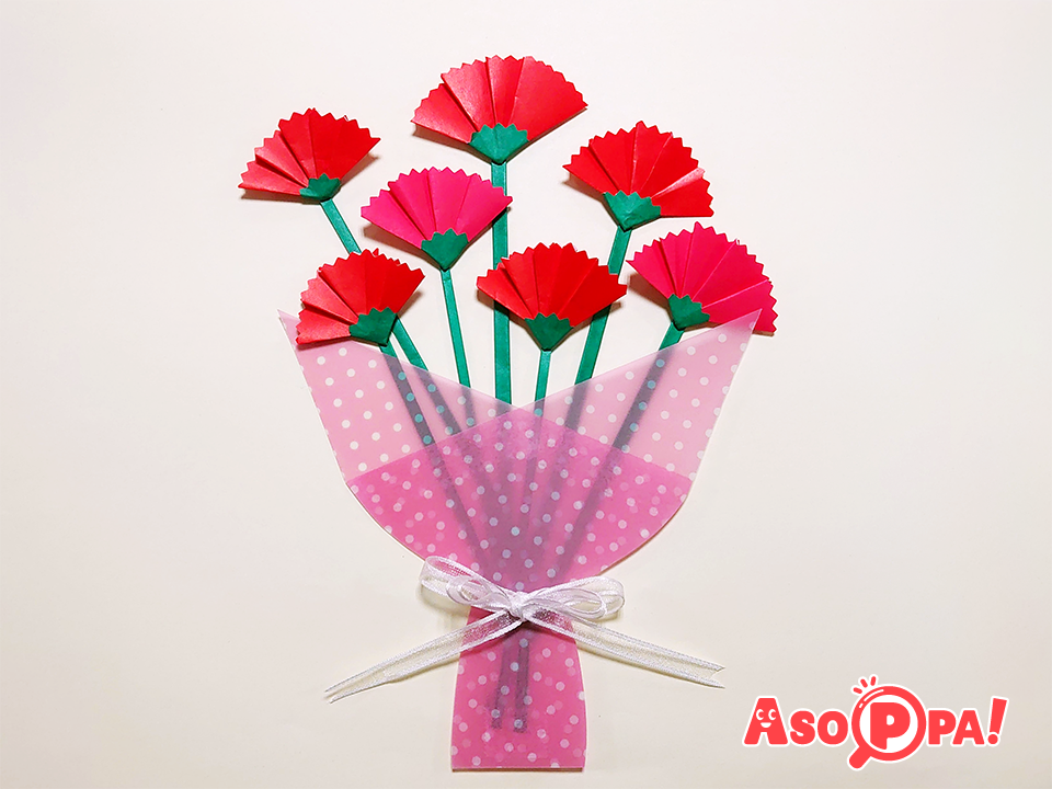 母の日折り紙カーネーションエプロンフリマアプリ ラクマ