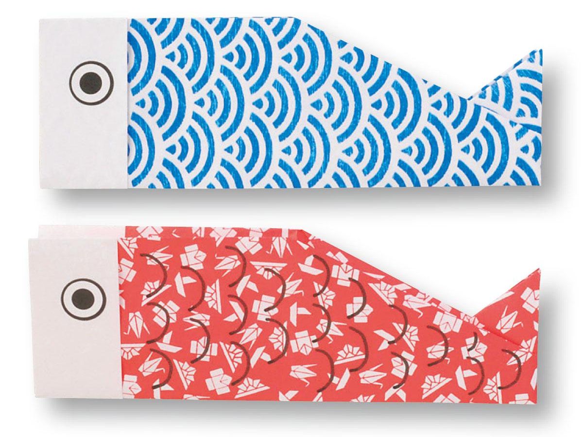 折り紙 こいのぼりの作り方 OrigamiKoinobori instructions