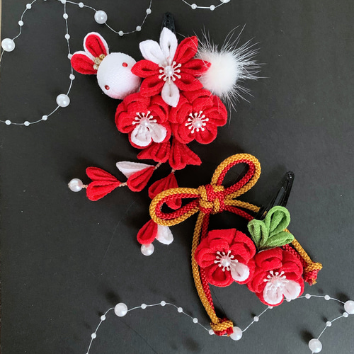 1回完結レッスン 七五三のヘアアレンジに！ プリザーブド＆ドライフラワーで作る和装のヘアアクセの作り方フラワーアレンジメント