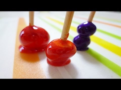 紙で作る 夏の飾り 小さくて可愛い！ミニりんご飴の作り方 DIYPaper craft Small and cute! Mini candyapple
