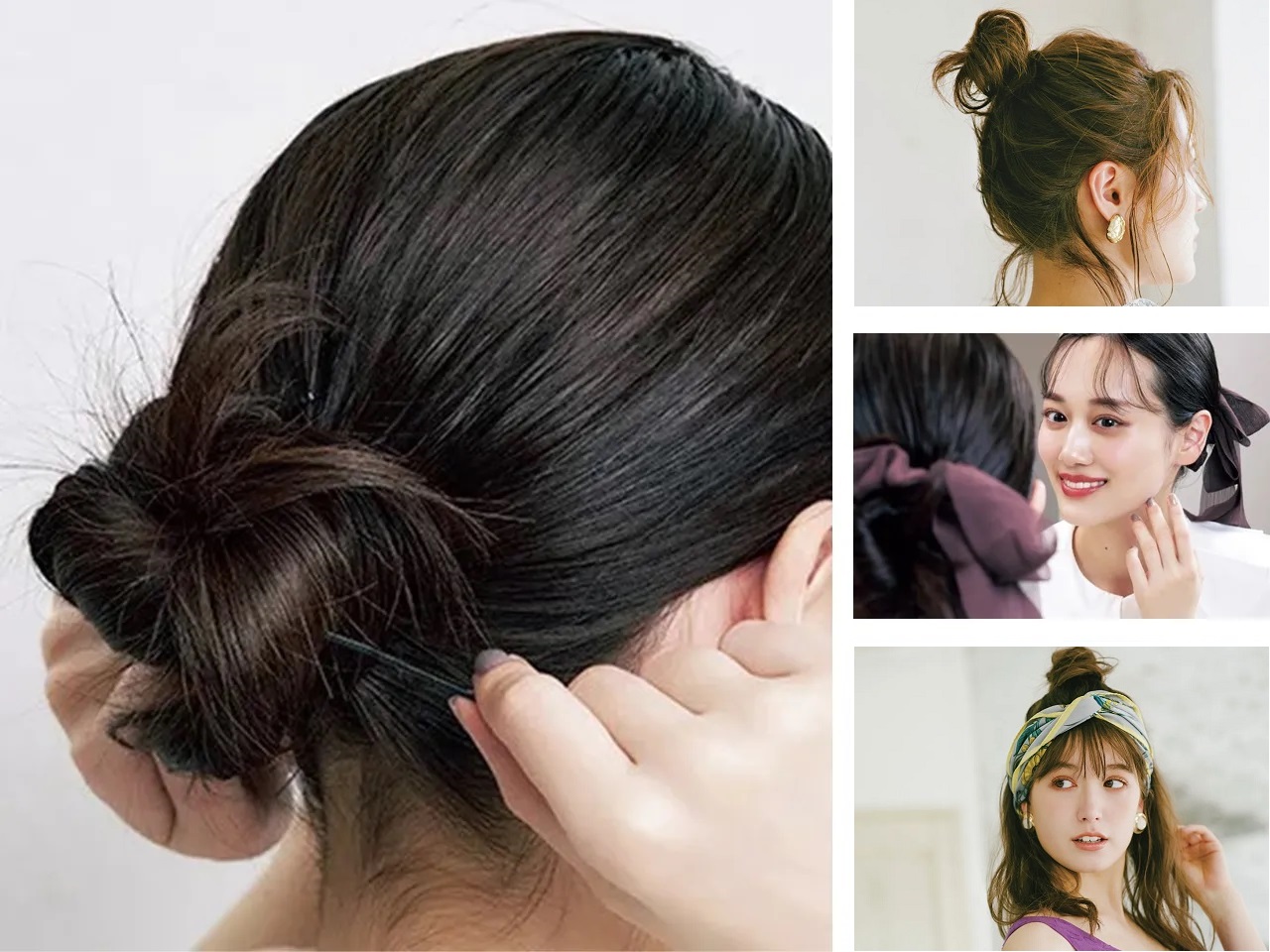 前髪ハートアレンジ♥️崩れないお団子 @kidshair_himama ↑他の可愛いアレンジも見る♥️ 今日の手順は✎______ ①サイドを分ける②上から2 3を結ぶ ③下からスティック差し込んで逆りんぱ ④毛束を2つに分け、それぞれ三つ編み ⑤残りのサイドとまとめて結ぶ ⑥テール