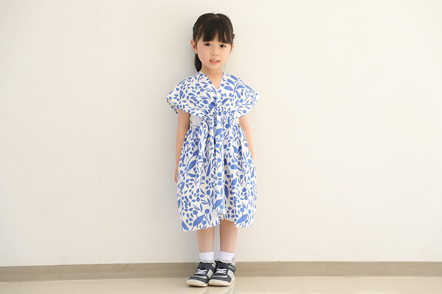 超神パターン！すぽんとかぶれるギャザーワンピース簡単につくれる子供服のプルオーバーダウンロード型紙 – 子供 服のダウンロード型紙＋Sew プラッソ byちゃきステ