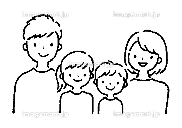 お父さんと息子がそっくりな家族のフリーイラストフリーイラスト・クラシック フリクラ