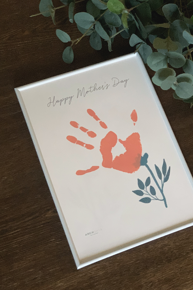 母の日 手形アート