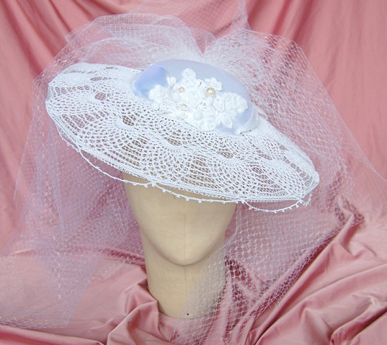 ウェディングハット ブランシュ 髪飾り・花冠ブライダル・ウェディングアクセサリー通販 ラブティアラ