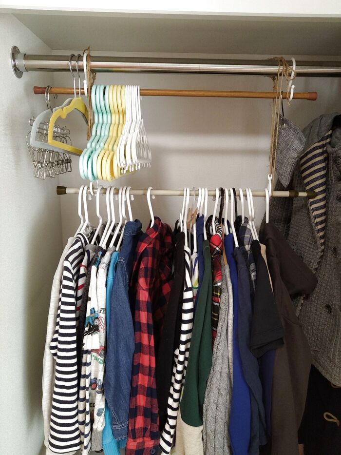 ハンガーラック 子供用 ハンガー 木製 自立型 低い キッズ おしゃれ シンプル 洋服 衣類 子供服