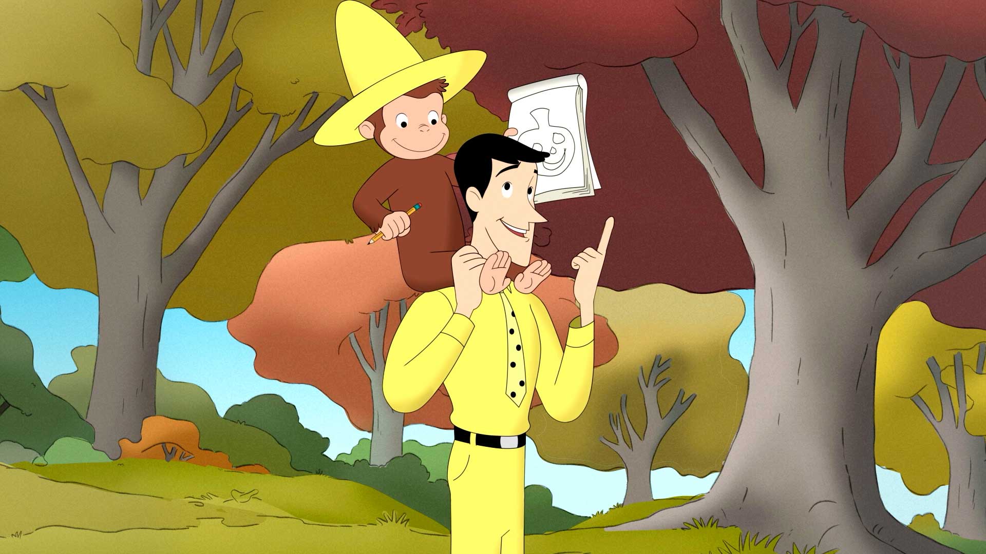 バブリーHappy Halloween💛 敬愛なる黄色い帽子のおじさん いつも子育てに色んな気づきをいただいています💛💛 黄色いおばさんもがんばるんば💛💛💛おさるのジョージ黄色い帽子のおじさん目閉じた方が似てる5枚目スーミーの手作りダイソーの黒と茶のアイ