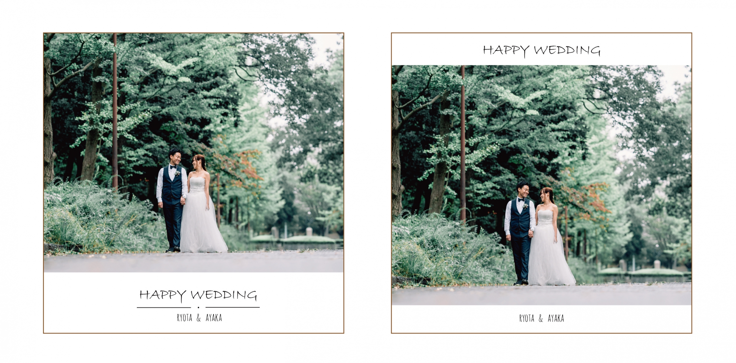 結婚式アルバムにおすすめのタイトル例・表紙例フジフォト株式会社 Fujiphoto