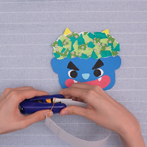 鬼のお面を作って遊んだよ！ - 形原南保育園 - 愛知県蒲郡市公式ホームページ