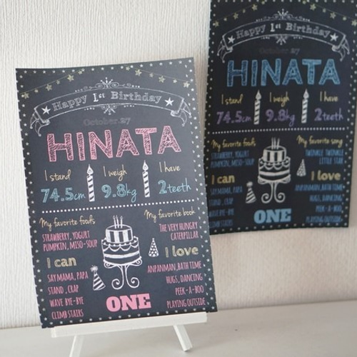 誕生日に☆黒板風ブラックボードアート☆A4 雑貨・その他 sweet-studio 通販 2554755Creema クリーマ